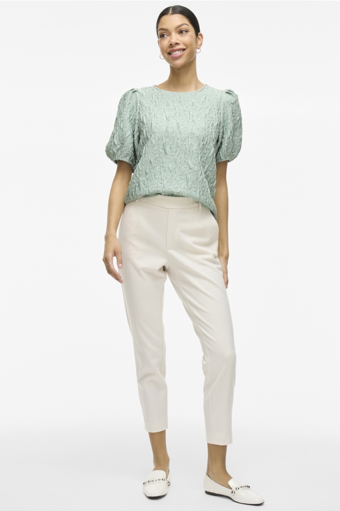 VISOPHIA O-NECK 2/4 TOP/DC 14104020 SILT GREEN